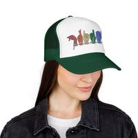 Load image into Gallery viewer, Pride ASL Hands Foam Trucker Hat | Rainbow Sign Language Cap