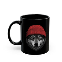 Load image into Gallery viewer, Wolf Beanie Coffee Cup (11oz/15oz)