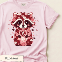 Load image into Gallery viewer, Floral Raccoon Valentine Shirt