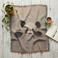 Load image into Gallery viewer, Panda Woven Blanket – Soft Cotton Throw for Nursery Gifts