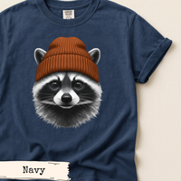 Load image into Gallery viewer, Raccoon Beanie Shirt