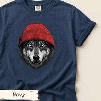 Load image into Gallery viewer, Wolf Beanie Shirt