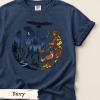 Load image into Gallery viewer, Forest Night Wildlife Shirt