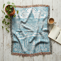 Load image into Gallery viewer, America 250th Anniversary Gift – Woven Cotton Capitol Blanket