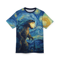 Load image into Gallery viewer, Starry Night Mythical Beast T-Shirt | Van Gogh Style Monster Tee