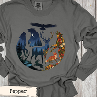 Load image into Gallery viewer, Forest Night Wildlife Shirt