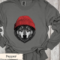 Load image into Gallery viewer, Wolf Beanie Shirt