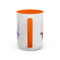 Load image into Gallery viewer, Rainbow ASL Hands with Flowers Mug | Accent Coffee Mug