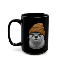 Load image into Gallery viewer, Otter with Yellow Beanie Coffee Cup (11oz/15oz)