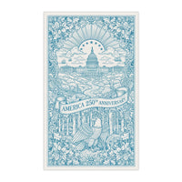 Load image into Gallery viewer, America 250th Anniversary Capitol Eagle Tea Towel | Patriotic Kitchen Decor