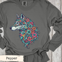 Load image into Gallery viewer, Pastel Floral Wolf