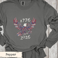 Load image into Gallery viewer, Patriotic Eagle Shirt America 250 Anniversary Celebration Vintage 1776 2026 Design Distressed Graphic Apparel Heritage Americana Clothing Classic Freedom Symbol American Pride Wear Perfect Independence Day Gift Outdoor Adventure Hiking
