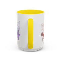 Load image into Gallery viewer, Rainbow ASL Hands with Flowers Mug | Accent Coffee Mug
