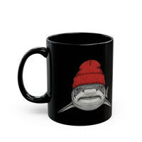 Load image into Gallery viewer, Tiger Shark with Yellow Beanie Coffee Cup (11oz/15oz)