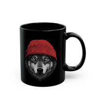 Load image into Gallery viewer, Wolf Beanie Coffee Cup (11oz/15oz)