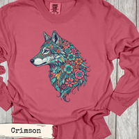 Load image into Gallery viewer, Pastel Floral Wolf