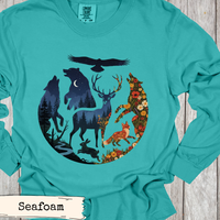 Load image into Gallery viewer, Forest Night Wildlife Shirt