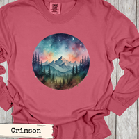 Load image into Gallery viewer, Watercolor Mountain Forest