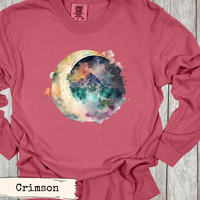 Load image into Gallery viewer, Watercolor Crescent Moon