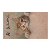 Load image into Gallery viewer, Mr. Whiskers Kitten Tea Towel | Cute Cat Illustration, Kitchen Linen