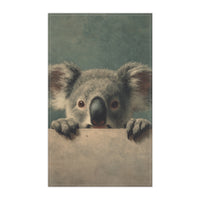Load image into Gallery viewer, Peeking Koala Tea Towel | Cotton Poly Kitchen Towel