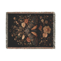 Load image into Gallery viewer, Vintage Floral Tapestry Woven Blanket | Antique Bloom Throw
