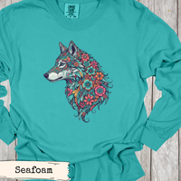 Load image into Gallery viewer, Pastel Floral Wolf