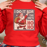 Load image into Gallery viewer, I Do It For The Ho&#39;s, Christmas, Merry Christmas, Midweight Fleece Adult Crewneck Sweatshirt
