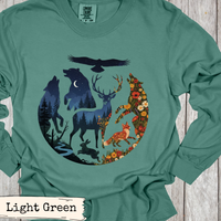 Load image into Gallery viewer, Forest Night Wildlife Shirt
