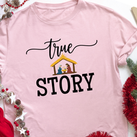 Load image into Gallery viewer, Nativity Christmas Shirt True Meaning Jesus Tee
