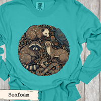 Load image into Gallery viewer, Woodland Animals Circle Art Shirt
