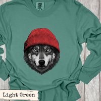Load image into Gallery viewer, Wolf Beanie Shirt