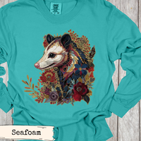 Load image into Gallery viewer, Opossum Floral Art Design