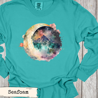 Load image into Gallery viewer, Watercolor Crescent Moon