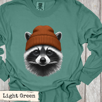 Load image into Gallery viewer, Raccoon Beanie Shirt