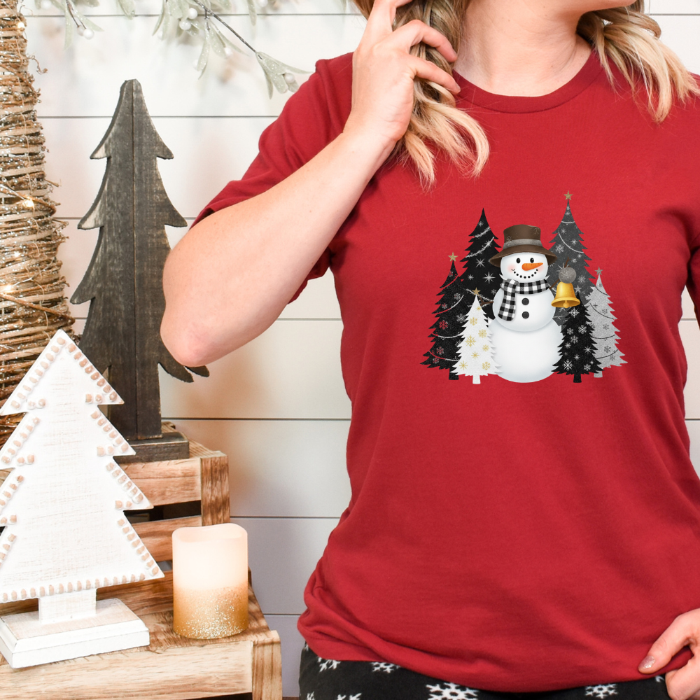 Snowman Christmas, Merry Christmas, Classic Womens Crewneck T-shirt