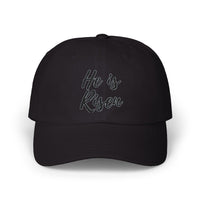 Load image into Gallery viewer, He Is Risen Dad Cap — Christian Easter Embroidered Baseball Hat