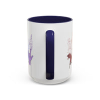 Load image into Gallery viewer, Rainbow ASL Hands with Flowers Mug | Accent Coffee Mug
