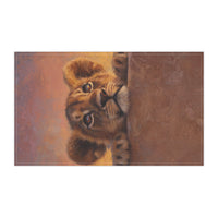 Load image into Gallery viewer, Curious Lion Cub Tea Towel | Cute Wildlife Kitchen Towel