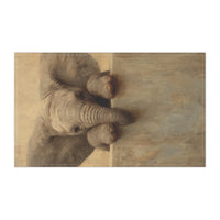 Load image into Gallery viewer, Baby Elephant Peekaboo Tea Towel | Neutral Nursery Kitchen Decor