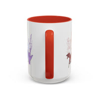 Load image into Gallery viewer, Rainbow ASL Hands with Flowers Mug | Accent Coffee Mug
