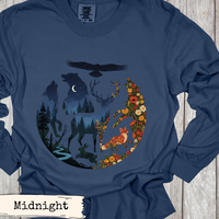 Load image into Gallery viewer, Forest Night Wildlife Shirt