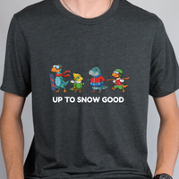 Load image into Gallery viewer, Up to Snow Good, Dinosaur Christmas | Funny Festive Shirts