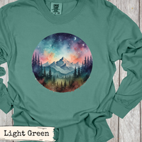 Load image into Gallery viewer, Watercolor Mountain Forest