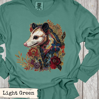 Load image into Gallery viewer, Opossum Floral Art Design
