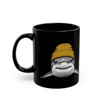 Load image into Gallery viewer, Great White Shark with Yellow Beanie Coffee Cup (11oz/15oz)