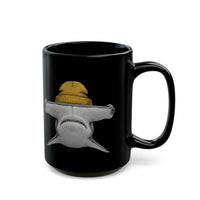 Load image into Gallery viewer, Hammerhead Shark with Yellow Beanie Coffee Cup (11oz/15oz)