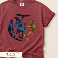 Load image into Gallery viewer, Forest Night Wildlife Shirt