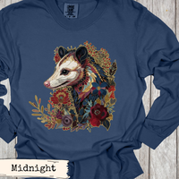 Load image into Gallery viewer, Opossum Floral Art Design