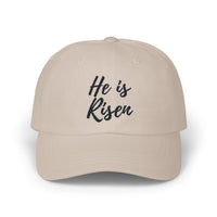 Load image into Gallery viewer, He Is Risen Dad Cap — Christian Easter Embroidered Baseball Hat